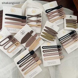 Shakangcool กิ๊บติดผม โลหะผสม ลายเรขาคณิตน่ารัก สไตล์วินเทจ สําหรับผู้หญิง และผู้ใหญ่ 3 4 ชิ้น ต่อชุด SGL