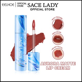 Sace Lady Matte Lipstick High Pigment Waterproof Velvet Lip Cream Long-last Smooth Lip Makeup Lip Glaze Lip Tint -eelhoe