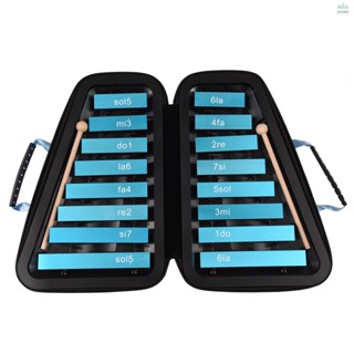 เครื่องดนตรีระนาดอลูมิเนียม 16 คีย์ Glockenspiel 16-Note ของเล่นเสริมการเรียนรู้ สําหรับเด็ก