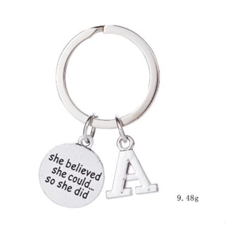 she believed she could so she did Stainless Keychain Gift Clearance sale