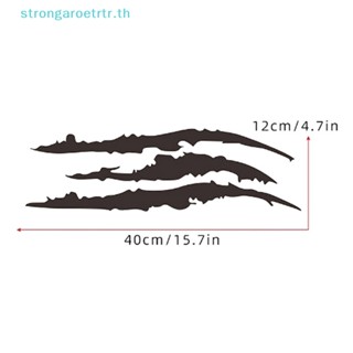 Strongaroetrtr สติกเกอร์ ลายกรงเล็บมอนสเตอร์ สําหรับติดตกแต่งไฟหน้ารถยนต์