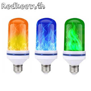 Redkeev™ E27 99LED เอฟเฟคเปลวไฟ หลอดไฟกระพริบ โคมไฟจําลองการดับเพลิง โคมไฟตกแต่ง