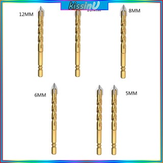 Kiss ดอกสว่านเจาะรูกระเบื้อง เซรามิค ทรงสามเหลี่ยม ขนาด 5 6 8 10 12 มม.