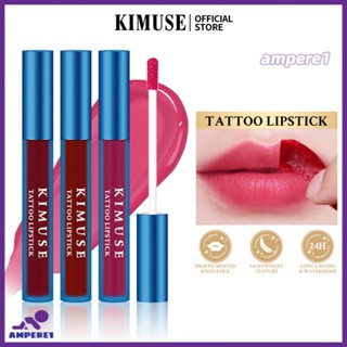 Kimuse 5 สี Peel Off Liquid ลิปกลอสกันน้ำไม่ติดถ้วย Matte Lip Tint Moisturizing Lip Glaze Long Lasting Tear Off Lipstick -AME1