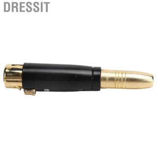 Dressit 6.35mm Female To XLR Adapter Zinc Alloy For Audio  Microphone Gui