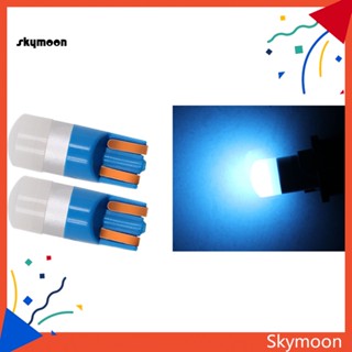 Skym* หลอดไฟอ่านหนังสือ LED 3030 SMD T10 W5W สําหรับรถยนต์ 2 ชิ้น