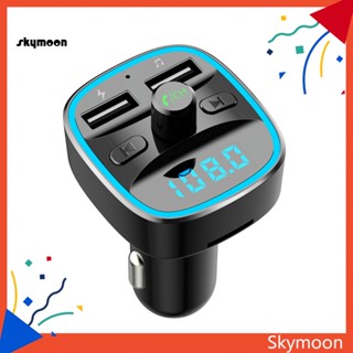 Skym* T25 เครื่องเล่นเพลง MP3 บลูทูธ 50 พอร์ต USB คู่ แฮนด์ฟรี สําหรับรถยนต์