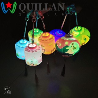 Quillan โคมไฟ LED ดวงจันทร์ มือถือ ปาร์ตี้ จี้ อนุบาล ทรงกลม กระบอก ของเล่นเด็ก