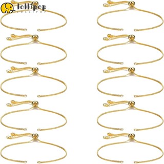 Lollipo1 สายโซ่ทองแดง ยาว 12 ซม. ปรับได้ สําหรับทําเครื่องประดับ สร้อยข้อมือ DIY