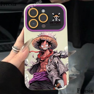 เคสโทรศัพท์มือถือนิ่ม ลายการ์ตูนลูฟี่ One Piece สําหรับ Apple Iphone 14promax 13pro 12 11 7p XT3K