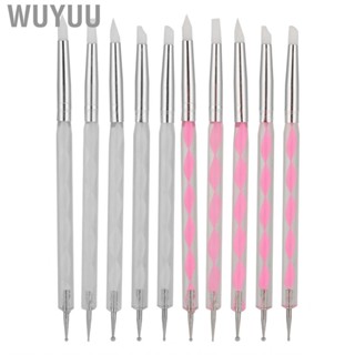 Wuyuu 5pcs Nail Art Dotting Pen Dual Ended Painting DIY Carving With Acry