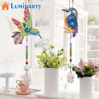 Lumiparty ชุดภาพวาดปักเพชร คริสตัล กระดิ่งลม สองด้าน Diy สําหรับแขวนตกแต่ง 2 ชิ้น