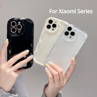 เคสโทรศัพท์มือถือซิลิโคน กันกระแทก ลายครีมคลื่น สําหรับ Xiaomi Mi 11 Lite 13 12T Pro Poco F5 X5 X3 M4 F4 F3