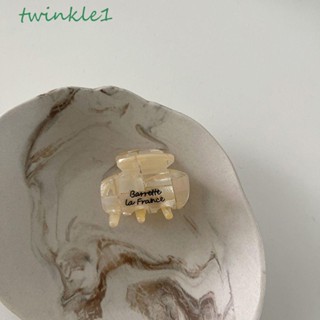 Twinkle1 กิ๊บติดผม ลายฉลามอะซิเตท ขนาดเล็ก หรูหรา สําหรับผู้หญิง