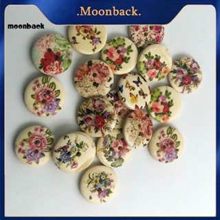 &lt;moonback&gt; กระดุมงานฝีมือ สีสดใส 50 ชิ้น สําหรับเย็บผ้า ทําความสะอาดง่าย