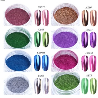 【ในการจัดส่ง】 Nail Glitter Powder 13 Intermediate Titanium Powder Magic Mirror Powder Superfine Electroplating Metal Powder Rose Gold