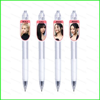 Ganyu Blackpink Click ball pen ปากกาเจล ลายการ์ตูนน่ารัก Lisa Jennie Jisoo Rose