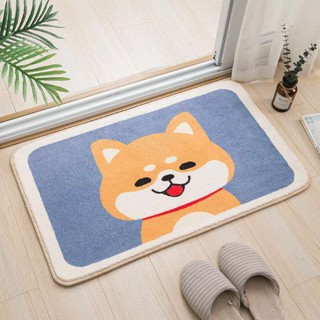 Spot seconds# Cross-border cute cartoon cashmere-like carpet bathroom bathroom water-absorbing household door foot mat bedroom carpet 8.cc