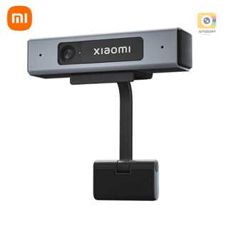 กล้องเว็บแคม Xiaomi Mi TV 1080P HD พร้อมไมโครโฟนลดเสียงรบกวนคู่ / ฝาครอบความเป็นส่วนตัว / การป้องกันสามการติดตั้งทีวีเดสก์ท็อปกล้องสําหรับการสอนวิดีโอ / การประชุม