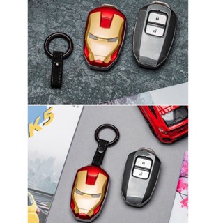 ซองกุญแจ เคสกุญแจ Iron Man กุญแจรีโมท ไอรอนแมน รถยนต์ฮอนด้า Honda smart key/Key case