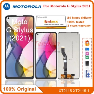 อะไหล่หน้าจอสัมผัส LCD 6.8 นิ้ว แบบเปลี่ยน สําหรับ Motorola Moto G Stylus 2021 LCD XT2115 XT2115-1