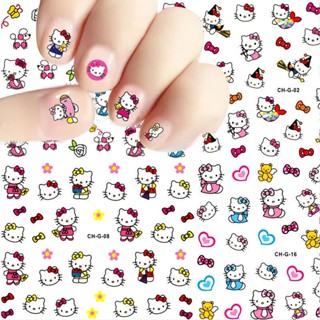 สติกเกอร์ ลายการ์ตูน ktty 3D กันน้ํา 5 แผ่น 10 แผ่น สําหรับเด็ก DIY