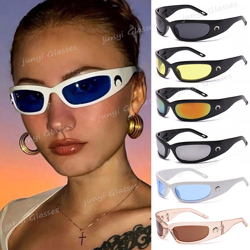 【พร้อมส่ง】COD แว่นตากันแดดแฟชั่น ทรงสี่เหลี่ยมผืนผ้า เทคโนโลยีอนาคต สําหรับเล่นกีฬากลางแจ้ง ราคา ถูกที่สุด ดีลบีเคเค แกลเลอรีภาพที่ 3