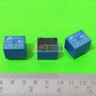 Relay รีเลย์ คอยล์ 5VDC 5 ขา SRD-05VDC-SL-C #SRD 5P SONGLE (1 ตัว)