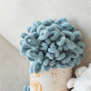 ไหมห่วง ไหมลูป ถักแบบไม่พึ่งอุปกรณ์ นุ่มฟู Lucky Weaver Loop Yarn 100 กรัม