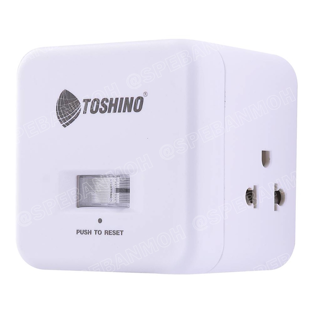 CU-42 ปลั๊กพ่วง Toshino รางปลั๊กไฟ Toshino รางปลั๊ก 4 ช่อง IEC53 3x0.75 sq.mm 2เมตร 10A 2300W Surge 