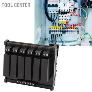  Tool Center โมดูลโซลิดสเตตรีเลย์ 6 แชนแนลพร้อมตัวบ่งชี้สัญญาณ อินพุต 3 ถึง 32VDC โหลด 5-8A 5-60VDC สำหรับอุปกรณ์ไฟฟ้า