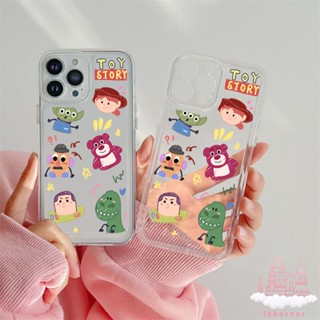 เคสโทรศัพท์มือถือ ซิลิโคนนิ่ม ใส กันรอยกล้อง ลายการ์ตูน Toy Story สําหรับ iPhone 14 Pro 13 11 12 X XR XS Max 7 8 SE 2020