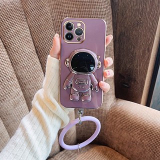 เคสโทรศัพท์มือถือซิลิโคน ลายนักบินอวกาศ พร้อมสายคล้องมือ สําหรับ Samsung Galaxy A14 4G 5G M14 5G