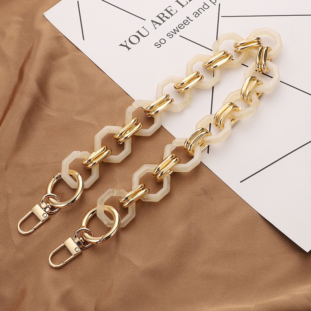สายโซ่อะคริลิค สําหรับคล้องกระเป๋าถือ กระเป๋าสะพายไหล่ DIY