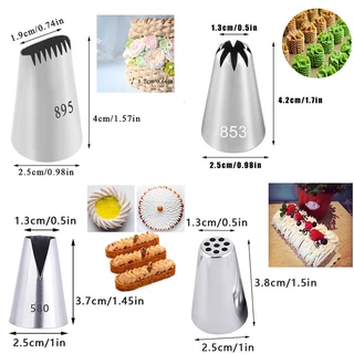 หัวบีบครีม เบอร์ 1M 2D 6B หัวบีบเค้ก หัวบีบ ครีม ทำขนม ทำคุกกี้