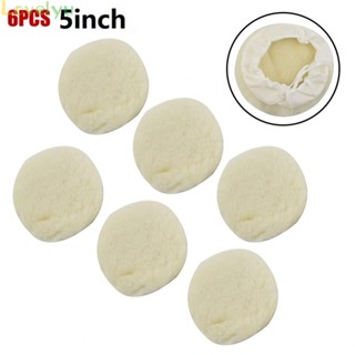 ⭐2023 ⭐6x 5Car Lambs Wool Bonnet Buffing Wheel Pad,Buffer Polishing Polisher Pad