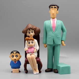 ฟิกเกอร์ Crayon Shin ChanNohara Shinji Misae Hiroshi Himawari Family พร้อมกล่อง