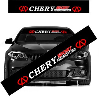 สติกเกอร์ตกแต่งกระจกหน้ารถยนต์ สีดํา สําหรับ Chery Omoda5 Tiggo 4 8 7 5x iCar9 Face QQ Eastar