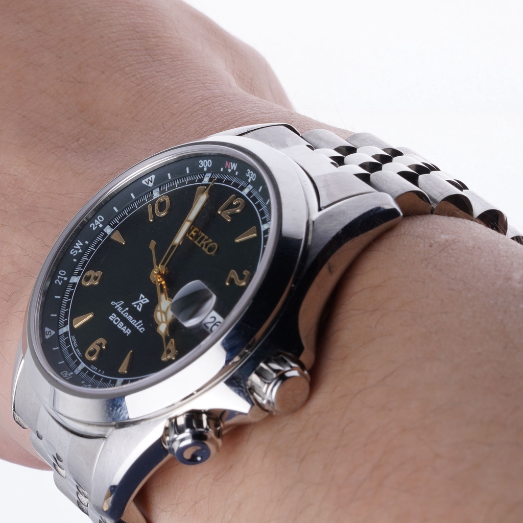 อะไหล่สกรูเชื่อมต่อสายนาฬิกาข้อมือ สีเขียว seiko ProspexAlpinist Jubilee SARB 20 มม. SPB 117-159
