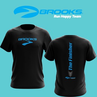 เสื้อยืดแขนสั้น พิมพ์ลาย BROOKS THE FINISHER RUNNING OUTDOOR
