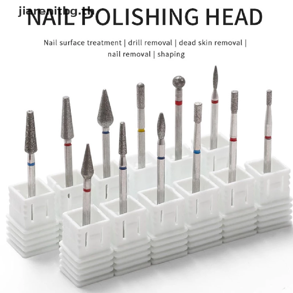 RENBG เจาะเล็บ Bits Cuticle ทําความสะอาดเล็บ Pedicure Remover เครื่องมือ TH
