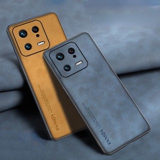 เคสหนังแกะ แบบบางพิเศษ ป้องกันกล้อง หรูหรา สําหรับ Xiaomi Mi 13 Pro Mi13