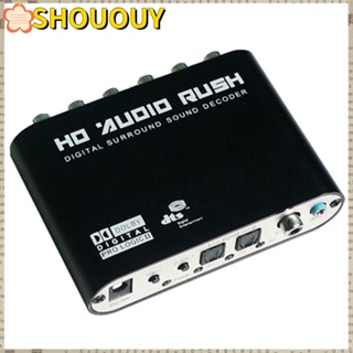 Shououy เครื่องขยายเสียงออปติคอล HD 5.1 CH RCA DTS AC3