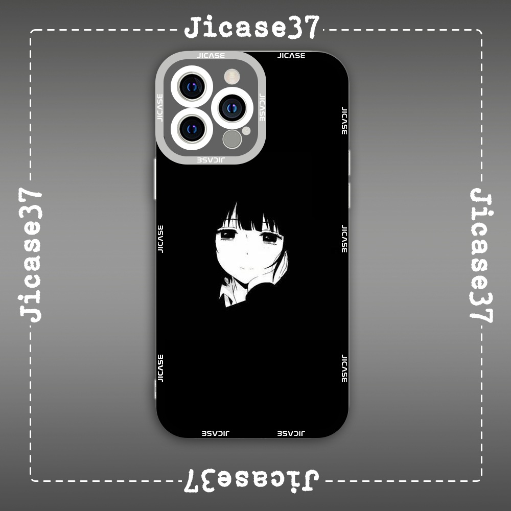 Jicase Dark Anime Girl เคส iphone มังงะญี่ปุ่น Square Edge