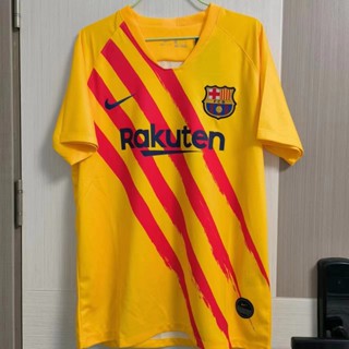 เสื้อกีฬาแขนสั้น ลายทีมชาติฟุตบอล Barcelonas fourth away 19 20 ชุดเหย้า สําหรับผู้ใหญ่