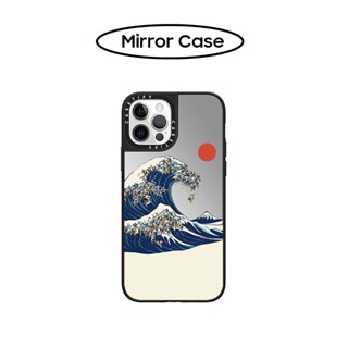 Casetify เคสโทรศัพท์มือถือแบบกระจกแข็ง ลาย The Great Wave off Kanagawa สําหรับ iPhone 11 12 13 14 Pro Max