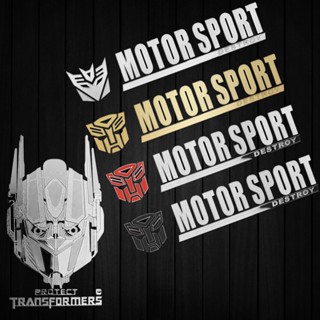 สติกเกอร์ไวนิล นิกเกิล Transformers สําหรับติดตกแต่งรถยนต์ รถจักรยานยนต์