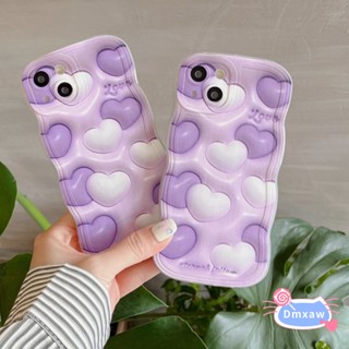 เคสโทรศัพท์มือถือ ลายหัวใจสีม่วง แฟชั่น สําหรับ Samsung Galaxy A03 A02 M02 A02S A03S A12 A22 M12 M32 A32 A22 4G 5G A21S A20 A30