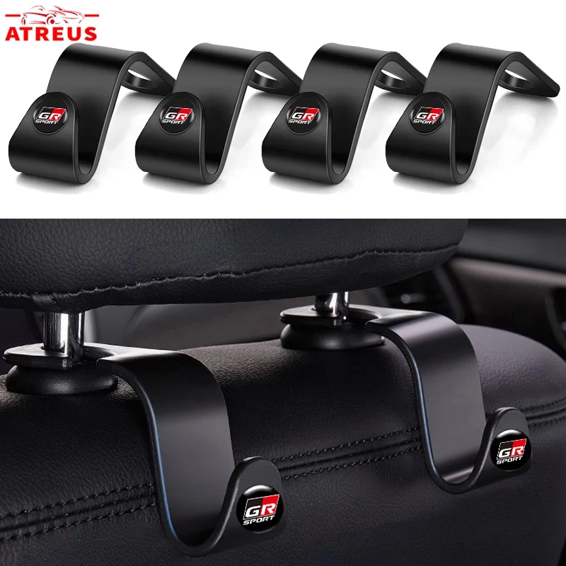 1/2 ชิ้น Toyota GR ตะขอแขวนเบาะหลังรถยนต์ สําหรับ Toyota Agya Razie Calya Avanza Veloz Rush Kijiang Innova Yaris Corolla Cross bZ4X RAV4