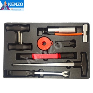 TOOLS KENZO ชุดเครื่องมือถอดกระจกรถยนต์ ชุดตัดกาวกระจกรถยนต์แบบครบเซ็ต รุ่น K-N-019  ส่งด่วน